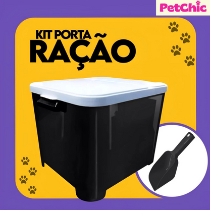 Container Porta Ração Pet 15KG + Pá Dosadora – Mantenha a Ração Fresca e Protegida!